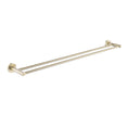 Load image into Gallery viewer, Stainless Steel 790mm Double Towel Rail - Light Brushed Brass Gold - LUCID PIN