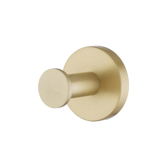 Stainless Steel Robe Hook - Light Brushed Brass Gold - LUCID PIN