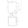 Load image into Gallery viewer, Black Framed Curved Rim LED Mirror - 500mm | 800mm
