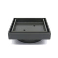 Load image into Gallery viewer, Solid Brass Tile Insert Drain Shower Grate Drain 115x115x35mm - Gunmetal Grey