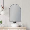 Load image into Gallery viewer, Gunmetal Framed Arch LED Mirror 600 × 900 mm