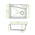 Load image into Gallery viewer, Laveo Grenada Granite Stone Single Bowl Kitchen Sink 480x600x227mm - Grey