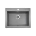Load image into Gallery viewer, Laveo Komodo Granite Stone Single Bowl Kitchen Sink 490x550x220mm - Grey