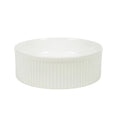 Load image into Gallery viewer, CLAYA Lucid-37 Fluted Ceramic Above Counter Basin – Gloss White