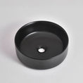 Load image into Gallery viewer, CLAYA Luna-36 Above Counter Round Basin – Matte Black