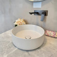 Load image into Gallery viewer, CLAYA Luna-36 Above Counter Round Basin – Matte White