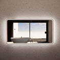 Load image into Gallery viewer, Front & Back-Lit Framed Rectangle LED Mirror in Brushed Copper - 600mm | 900mm | 1200mm | 1500mm