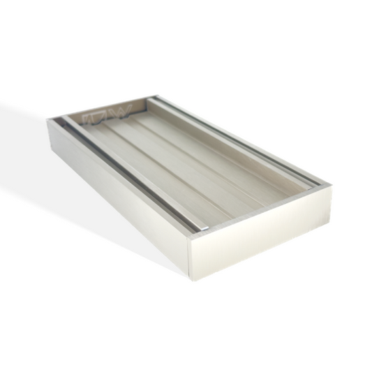 Muses Ezy Flow Tile Insert Grate 100*100*26mm(Maximum 5600mm, 80mm Waste) - Brushed Nickel