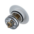 Load image into Gallery viewer, Solid Brass Universal Pop-Up Waste with Overflow - Matte White