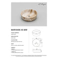 Load image into Gallery viewer, CLAYA Marvane-40-M Ceramic Above Counter Basin – Matte Stone Marble