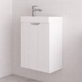 Load image into Gallery viewer, Vienna 450mm Wall Hung Vanity with Polymarble Top - Matte White