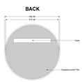 Load image into Gallery viewer, Carysil 600mm round bathroom mirror alternate view