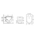 Load image into Gallery viewer, Mercio NORTON99 Quiet Flush Wall Faced Floor Pan – Gloss White
