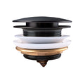 Load image into Gallery viewer, Solid Brass Mushroom Bathtub Pop Up Waste without Overflow - Black