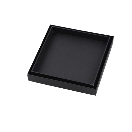 Stainless Steel Tile Insert Drain 120x120mm - Black