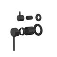 Load image into Gallery viewer, LUCID PIN Wall Diverter Mixer with Separate Cover Plate - Black