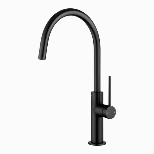 Solid Brass Standard Kitchen Mixer II - Black
