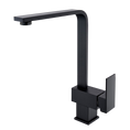 Load image into Gallery viewer, Solid Brass Standard Square Kitchen Mixer - Black