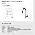 Load image into Gallery viewer, Solid Brass Pull Out 2 Water Flow Patterns Kitchen Mixer - Black