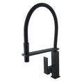 Load image into Gallery viewer, Solid Brass Pull Out Square Kitchen Mixer - Black