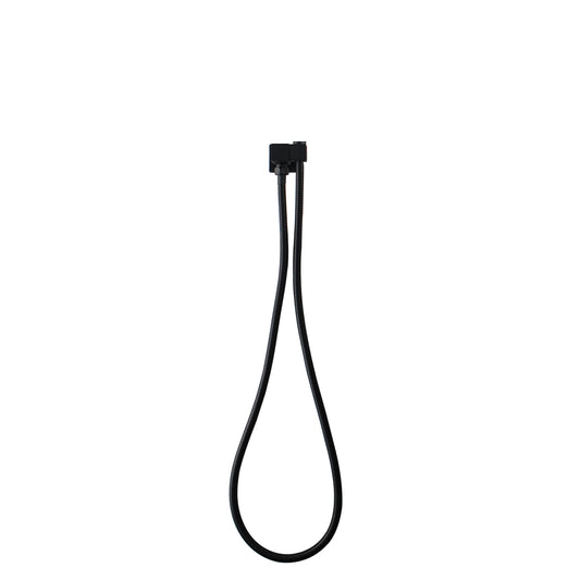 Fixed Handheld Shower Rail Square - Stainless Steel & Solid Brass - Black
