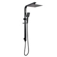 Load image into Gallery viewer, Stainless Steel & Solid Brass - 10" Flat Shower Station - Black