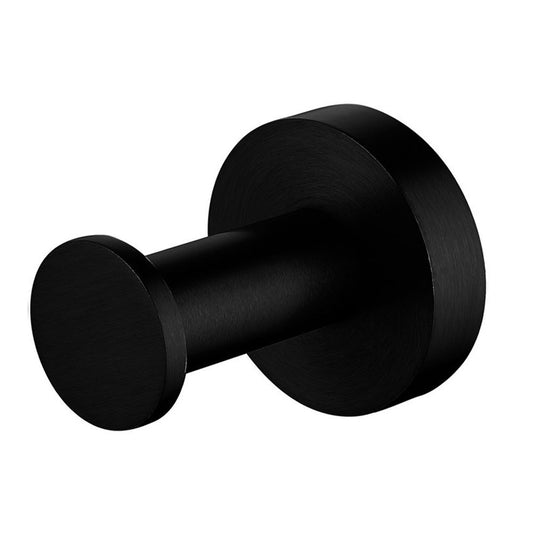 Stainless Steel Robe Hook - Black - LUCID PIN