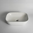 Load image into Gallery viewer, CLAYA Oval-46 Oval Ceramic Above Counter Basin – 460mm Gloss White