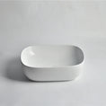 Load image into Gallery viewer, CLAYA Oval-48 Oval Ceramic Above Counter Basin – 485mm Gloss White