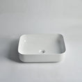 Load image into Gallery viewer, CLAYA Oval-50 Oval Ceramic Above Counter Basin – 500mm Gloss White
