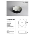 Load image into Gallery viewer, CLAYA Luna-36 Above Counter Round Basin – Textured Matte Black
