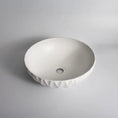 Load image into Gallery viewer, CLAYA Polar-40 Ruby Ceramic Above Counter Basin – Texture White