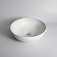 Load image into Gallery viewer, CLAYA Polar-Wavy-40 Round Ceramic Above Counter Basin - Textured Matte White