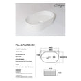 Load image into Gallery viewer, CLAYA Pill-49 Fluted Ceramic 490mm Above Counter Basin – Matte White