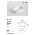 Load image into Gallery viewer, CLAYA Pill-52 Ceramic 525mm Above Counter Basin – Gloss White