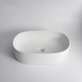 Load image into Gallery viewer, CLAYA Pill-56 Ceramic 560mm Above Counter Basin – Gloss White