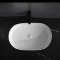 Load image into Gallery viewer, CLAYA Pill-60 Fluted Ceramic 605mm Above Counter Basin – Matte White
