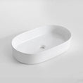 Load image into Gallery viewer, CLAYA Pill-60 Fluted Ceramic 605mm Above Counter Basin – Gloss White
