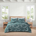 Load image into Gallery viewer, Bellemosa Brushed Microfibre Quilt Cover Set - Quilt Cover & Pillowcases - Forest Blossom