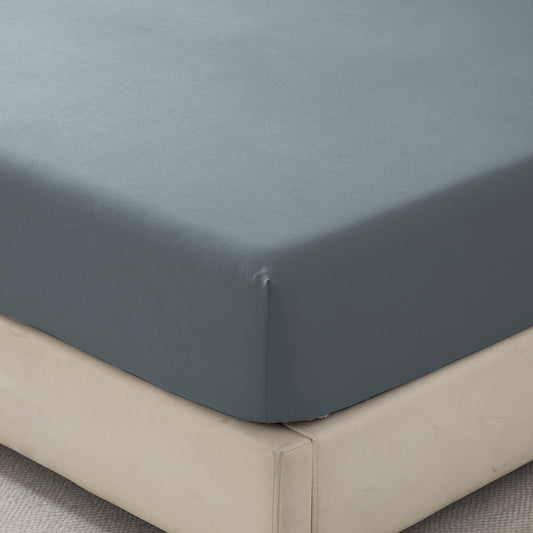 Bellemosa Premium Cotton Fitted Sheet- Charcoal Grey