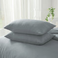 Load image into Gallery viewer, Bellemosa Brushed Microfibre Pillowcases - Dark Grey