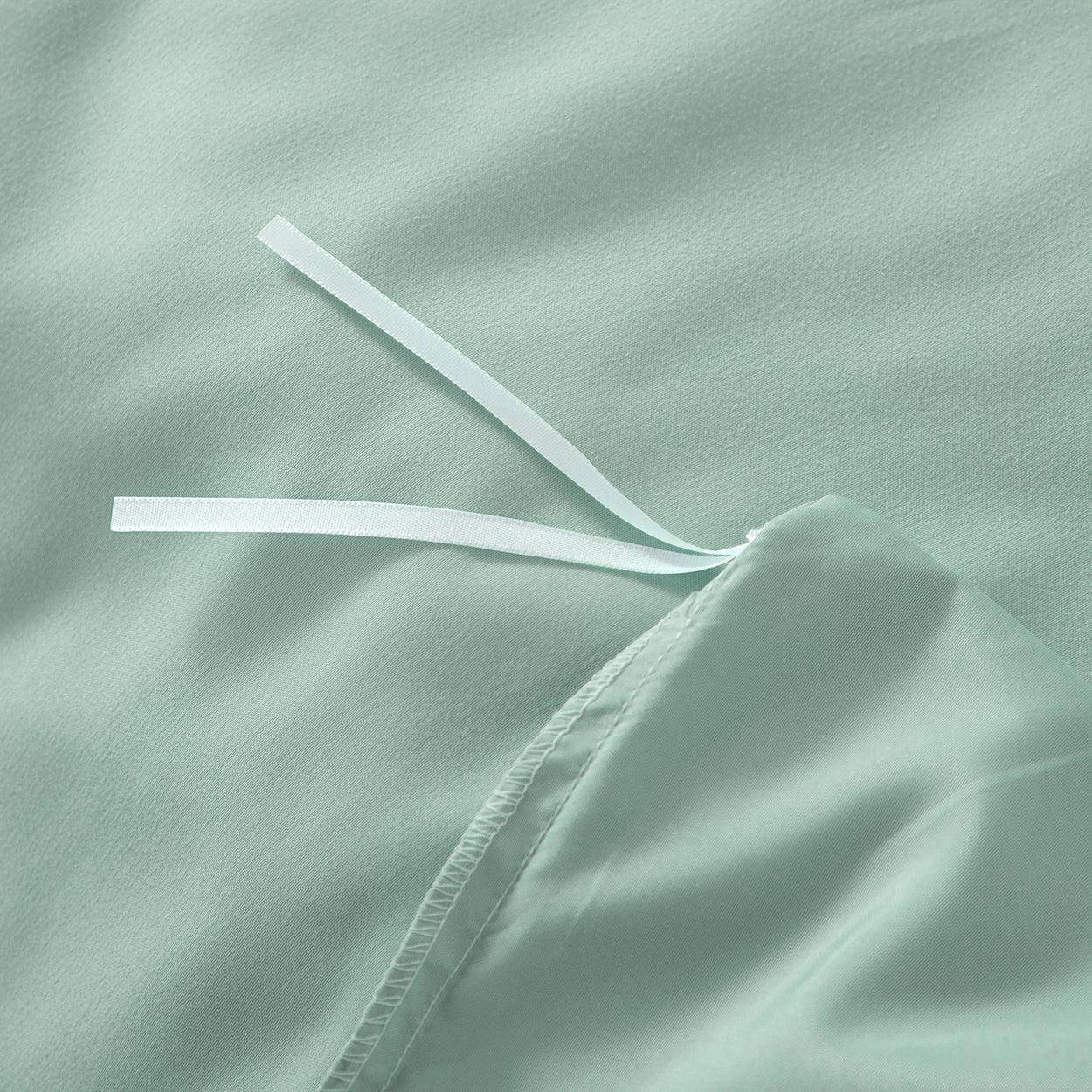 Bellemosa Brushed Microfibre Quilt Cover Set - Quilt Cover & Pillowcases - Sage Green