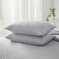 Load image into Gallery viewer, Bellemosa Brushed Microfibre Pillowcases - Light Grey