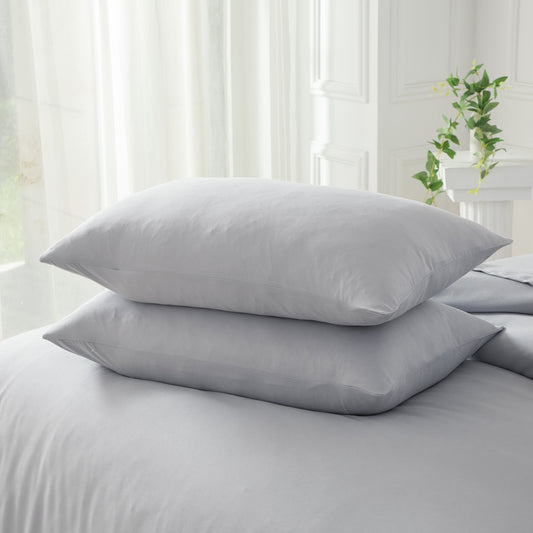 Bellemosa Brushed Microfibre Pillowcases - Light Grey