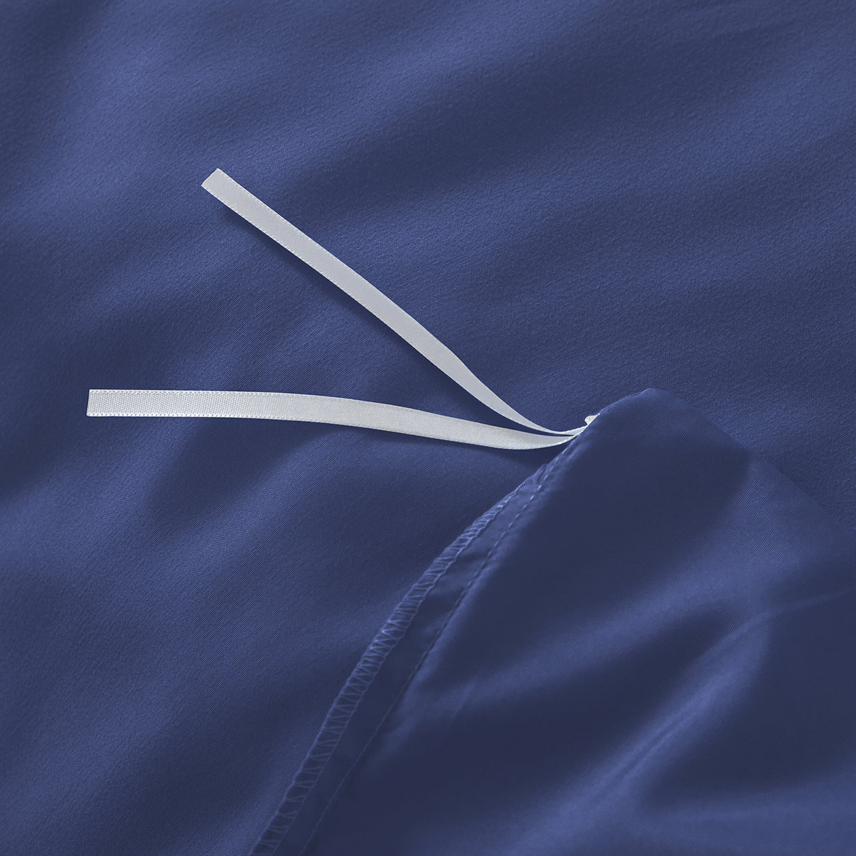 Bellemosa Brushed Microfibre Quilt Cover Set - Quilt Cover & Pillowcases - Navy Blue