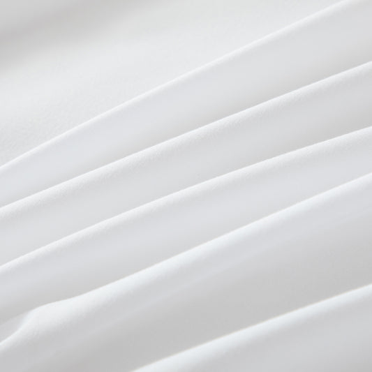 Bellemosa Brushed Microfibre Flat Sheet - Classic White