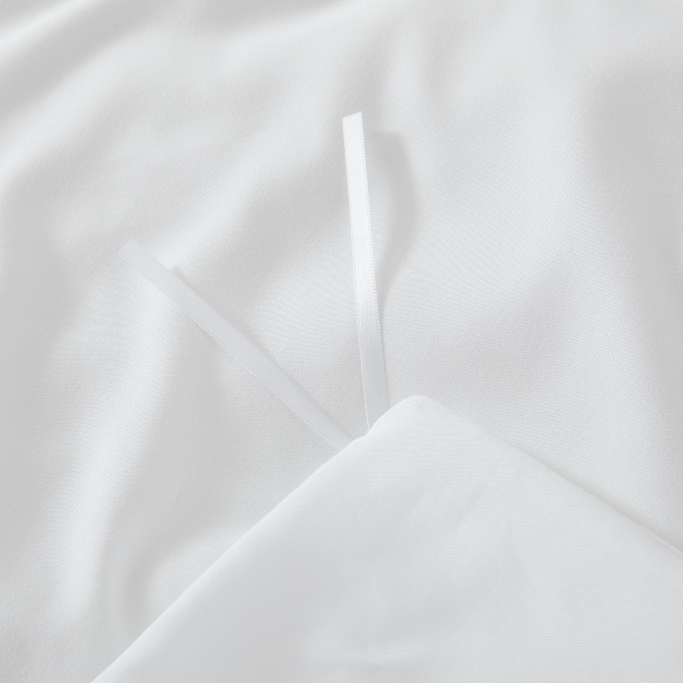 Bellemosa Brushed Microfibre Quilt Cover Set - Quilt Cover & Pillowcases - Classic White