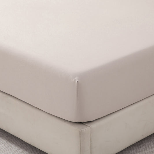 Bellemosa Brushed Microfibre Fitted Sheet - Natural Beige