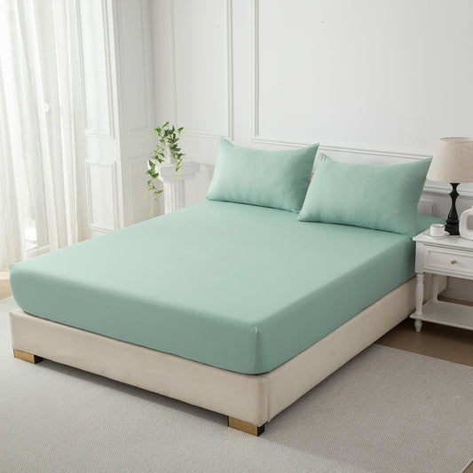 Bellemosa Brushed Microfibre Fitted Sheet - Sage Green