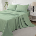 Load image into Gallery viewer, Bellemosa Premium Cotton Flat Sheet- Sage Green